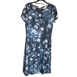 LOFT floral midi dress